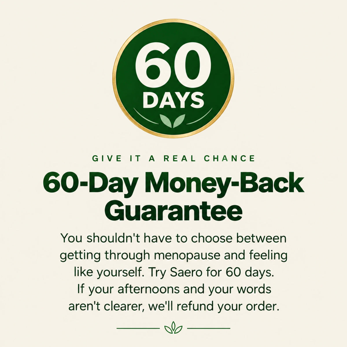 60-day money-back guarantee.